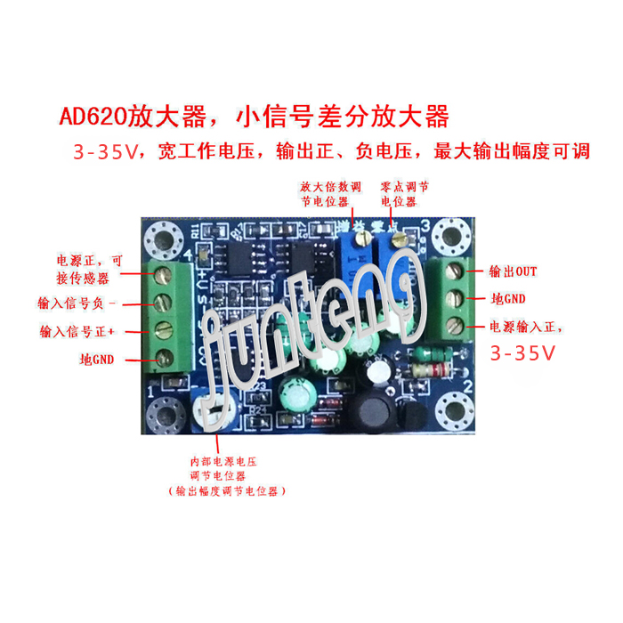 探索高精度毫伏/微伏小信號差分電壓 AD620儀表放大器與變送器模塊的革新應用